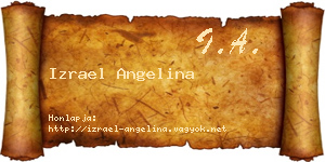 Izrael Angelina névjegykártya